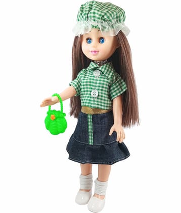 Exclusive Green Skult Girl Doll in Toy For Kids Age 2 years & Above 33 c.m.