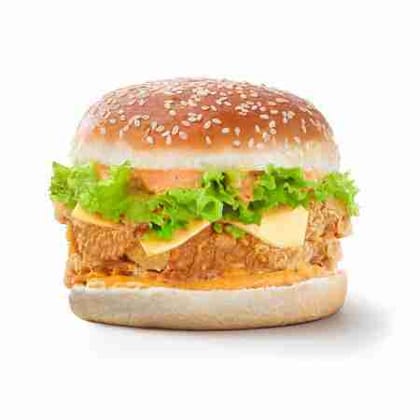 Cajun crispy chicken burger