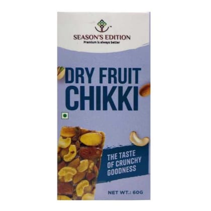 Season's Edition Dryfruit Chikki 720 Gms (60 Gms by Box Of 12)
