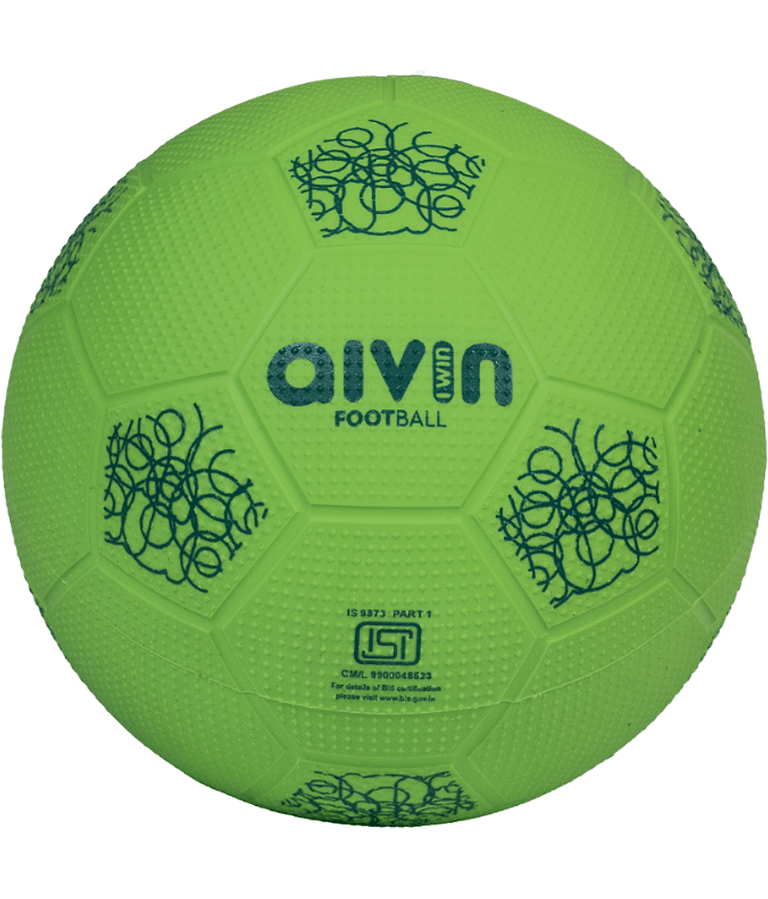 Aivin Green Rubber Football ( Pack of 1 )
