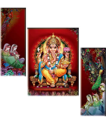Saf Ganesha modern art MDF Painting Without Frame