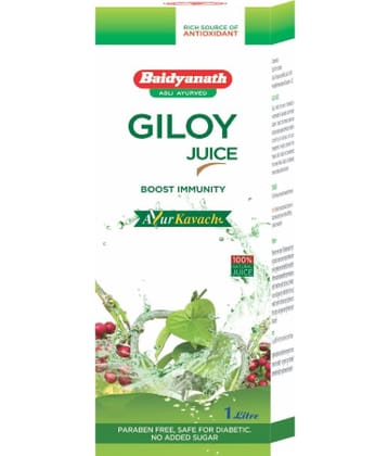Baidyanath Giloy Juice, Natural Immunity Booster, No Added Sugar, 1 Ltr