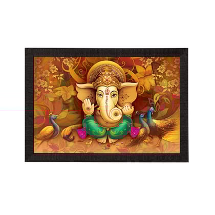 Lord Ganesha Satin Matt Texture UV Art Painting