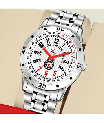 Septem Silver Stainless Steel Analog Men's Watch
