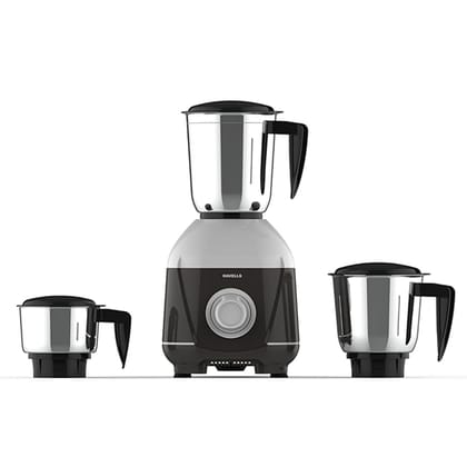 Havells Mixwell - N 500W 3 Jar Mixer Grinder, Black, Grey