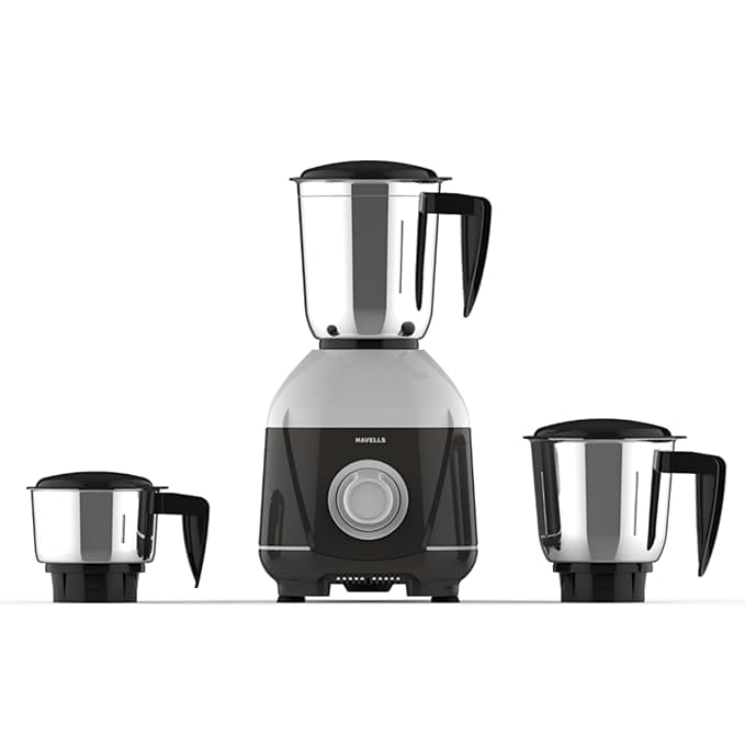 Havells Mixwell - N 500W 3 Jar Mixer Grinder, Black, Grey
