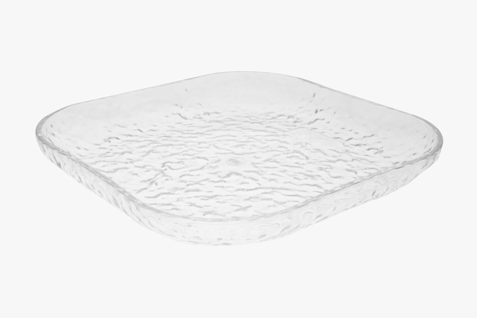 V4 Kitchen Partner Platter, Unbreakable Serve ware, Premium Polycarbonate - 6 x 6 Inch (1 Piece)