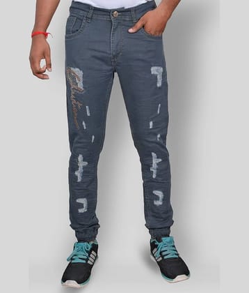 plounge - Grey Denim Slim Fit Men's Jeans ( Pack of 1 )