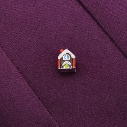 Minimalistic House Silver Pendant-None / Silver