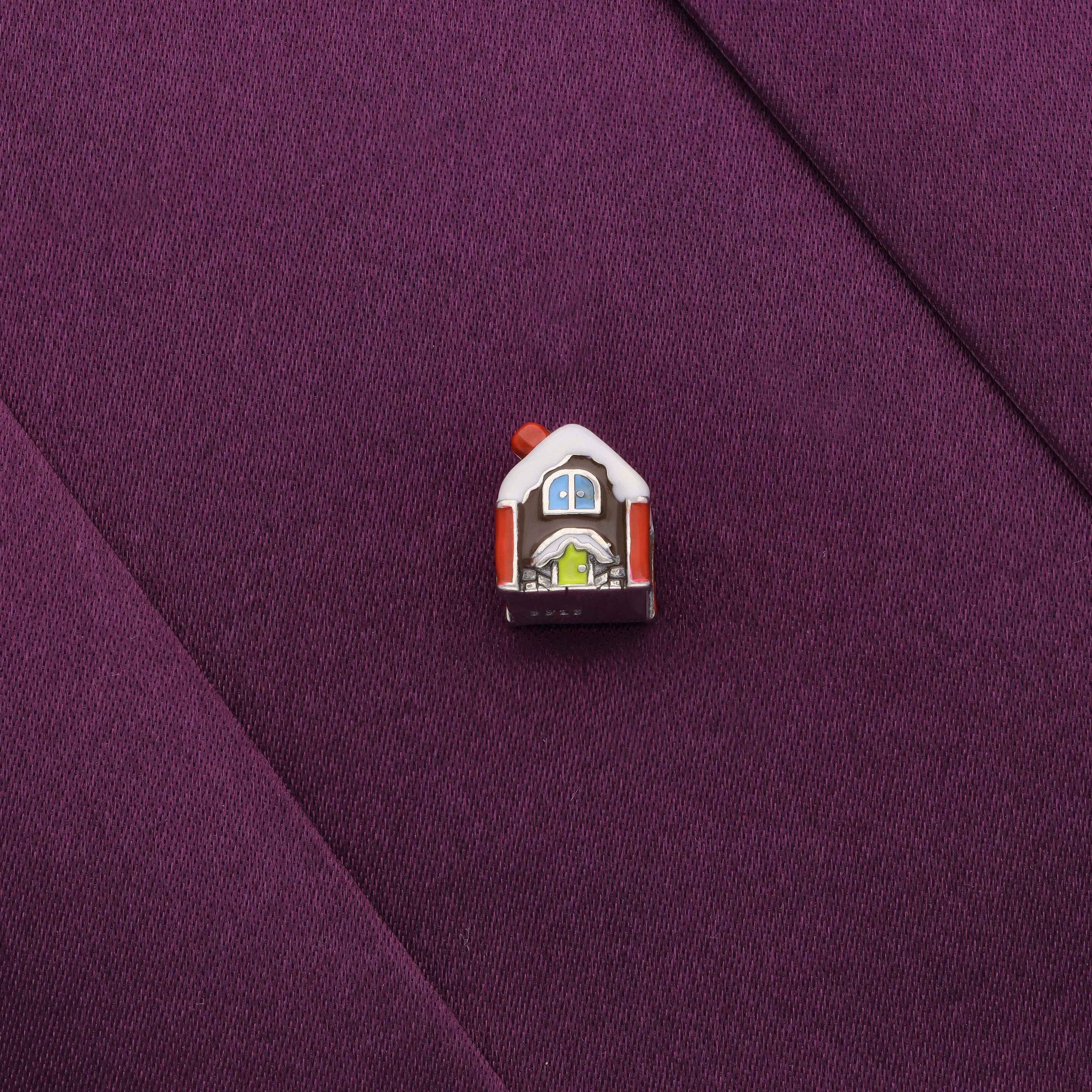 Minimalistic House Silver Pendant-None / Silver