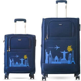 Timus Salsa Plus 58cm  78 cm - Soft Luggage Trolley Bags Combo Set 2 - Soft Spinner Wheels