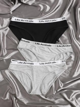 Premium Imported Underwear - Women Pack Of 3 Briefs-L / Multicolour