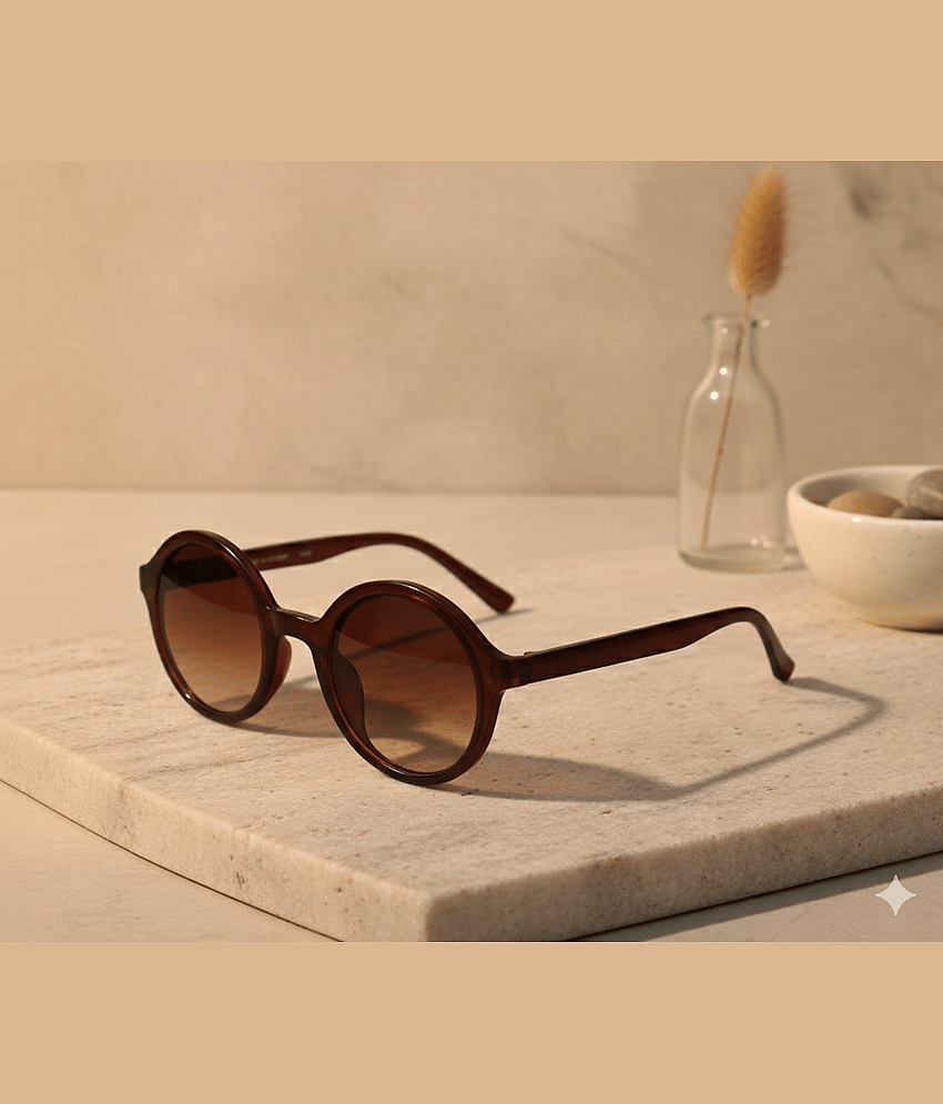 Elligator Brown Cat Eye Sunglasses ( Pack of 1 )