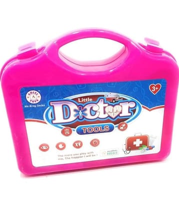 2530Y- YESKART  PINK Doctor Play Kit Set for Kids with Foldable Suitcase, Compact Medical Accessories Pretend Play | Game Toy for 3 + Year, Boys and Girls