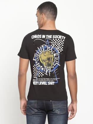 Punk CHAOS Black T-shirt-L / Black