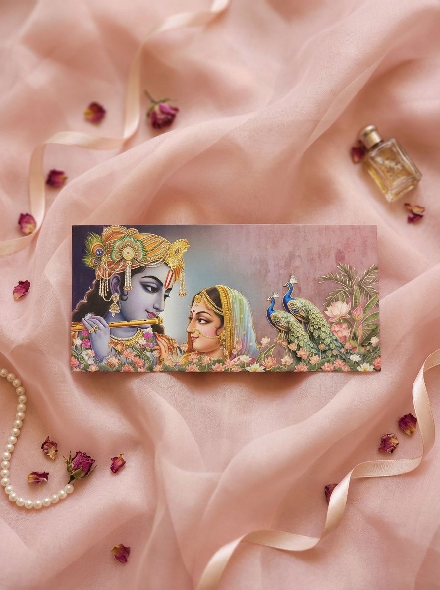 Divine Love Money Envelope – Elegant Designer Envelope for Wedding & Romantic Gifting