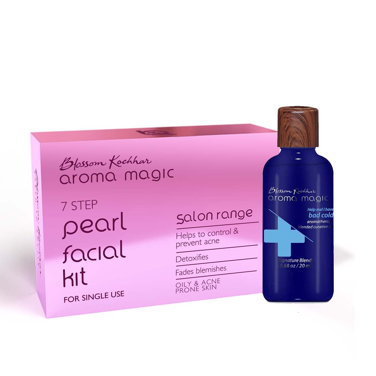 Pearl Facial Kit with Cold Relief Oil Combo-Oily Skin