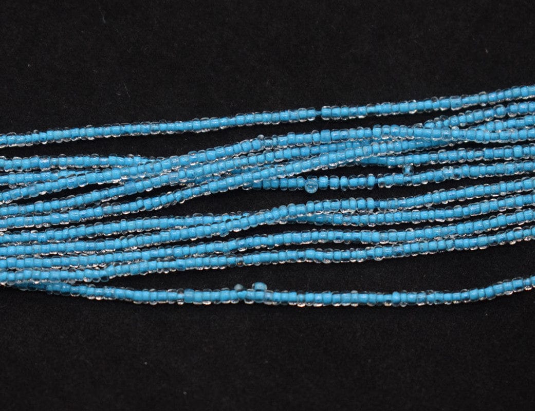 Sky Blue Preciosa Czech Glass Seed Beads (Per Pack of 10 Strings) 10/0 Size about 2mm seed beads for jewellery making, , SEED-017-Per Packet of 10 Strings / 10/0 (2 MM)