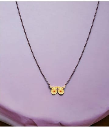 SHANKH-KRIVA Golden Mangalsutra ( Pack of 1 )