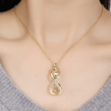 Couple Hug Infinity Necklace