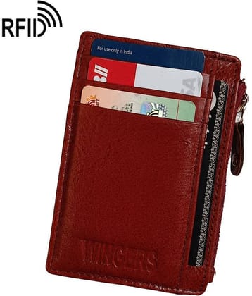 Wingers Brown Leather Men's RFID Wallet ( Pack of 1 )