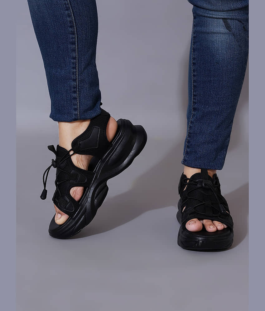 Stylestry Black Women's Sandal Heels