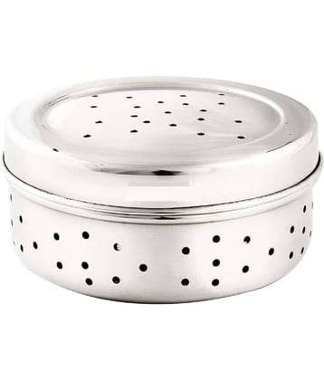 Dynore - Kothmir Dabba Steel Silver Utility Container ( Set of 1 )