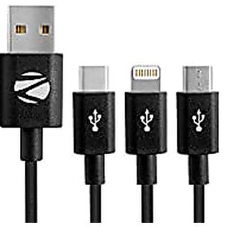 Zebronics Umlcc120 USB Cable for Charging Adapter Smartphone (Black)378clone.