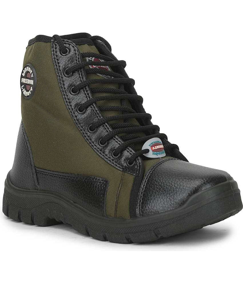Liberty FOREST-22 - Black Men's Trekking Shoes