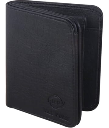Nice Purse Black PU Men's Two Fold Wallet ( Pack of 1 )