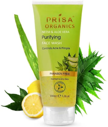 PRISA ORGANICS - Acne or Blemishes Removal Face Wash For Normal Skin ( Pack of 1 )