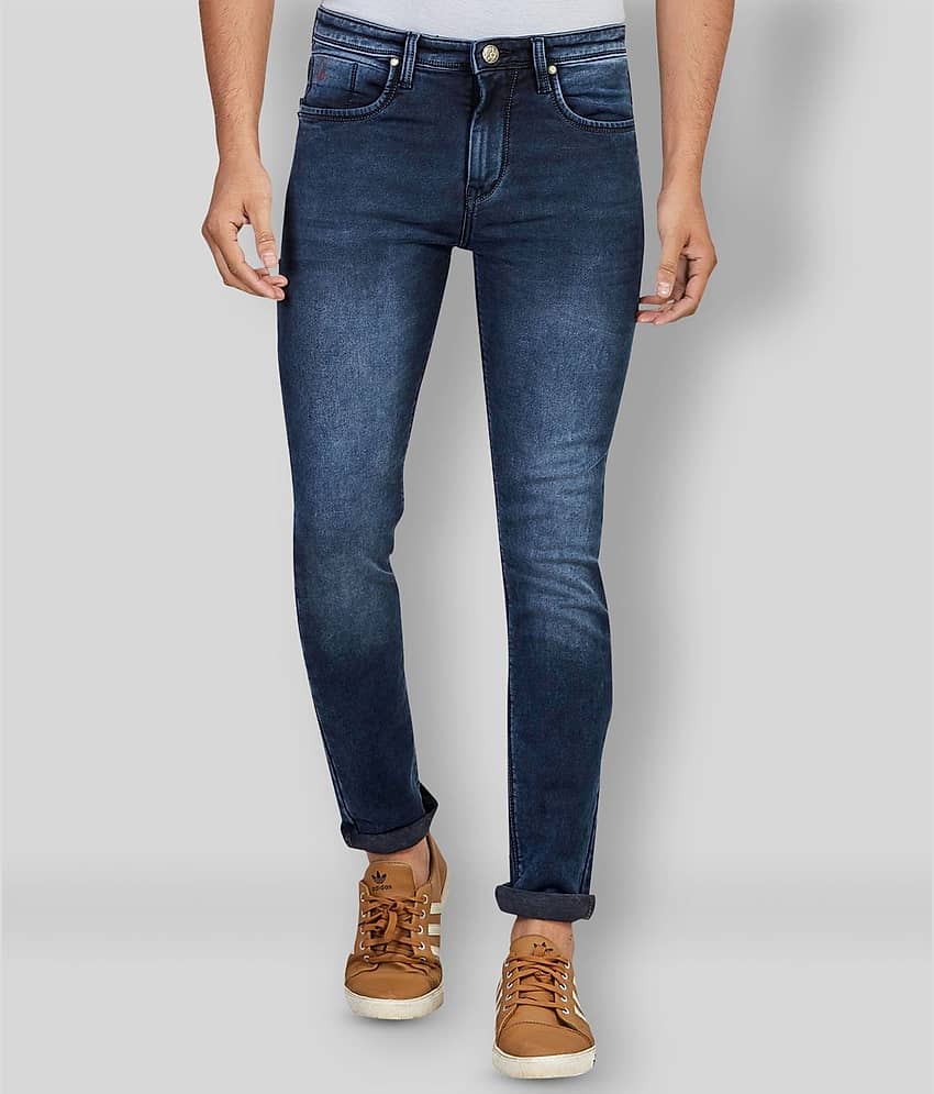 Hasasi Denim - Blue 100% Cotton Regular Fit Men's Jeans ( Pack of 1 )