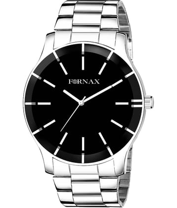 FORNAX - Silver Stainless Steel Analog Men's Watch