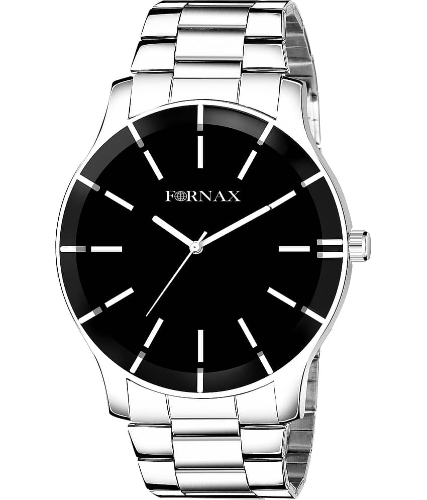 FORNAX - Silver Stainless Steel Analog Men's Watch