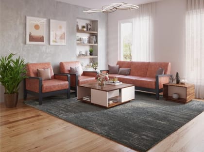 Encardo Annexe 1 Seater Sofa (Leatherette, Cappuccino)