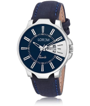 Lorem - Blue Leather Analog Mens Watch