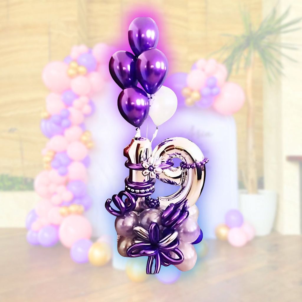 19th Birthday Balloon Bouquet - Party and Festive Needs | Buy online on ZillyBuy