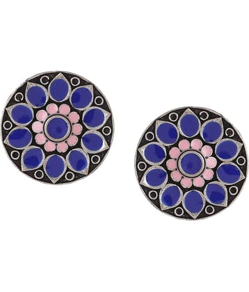 VIRAASI - Blue Stud Earrings ( Pack of 1 )