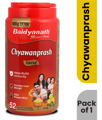 Baidyanath Chyawanprash Special - 2.4 Kg | Enriched with 52 Essential Herbs & Minerals | Excellent Immunity Enhancer | Energy & Stamina for the Entire Family (Pack of 1)