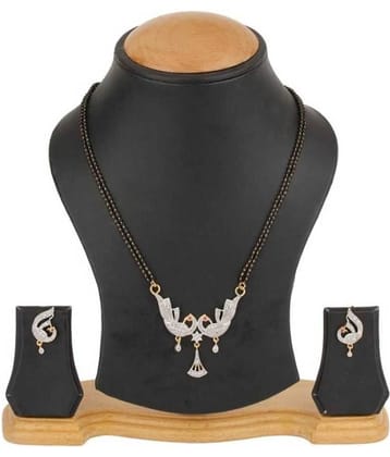 Pujvi Fashions Women pride AD Mangalsutra set for Womens.