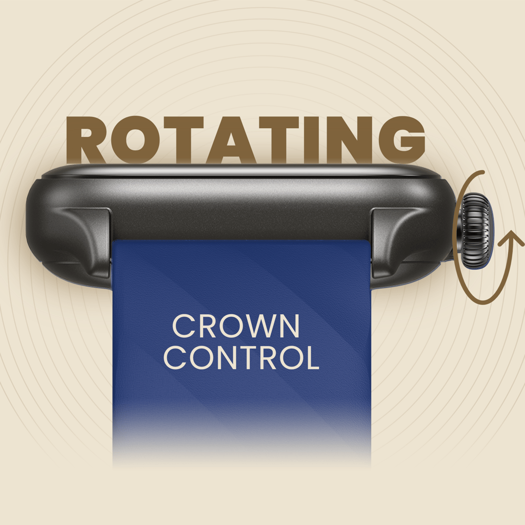 CELLECOR M1 Stew 1.83 IPS Display Smart Watch, Bluetooth Calling, Unlimited Watch Faces, 100+ Sports Modes, Health Suite, Voice Assistance (Black-Blue)