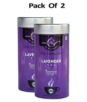 nature Chai Lavender Tea Loose Leaf 50 gm Pack of 2