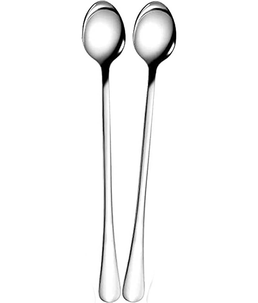 Dynore - Silver Stainless Steel Soda Spoon ( Pack of 2 )