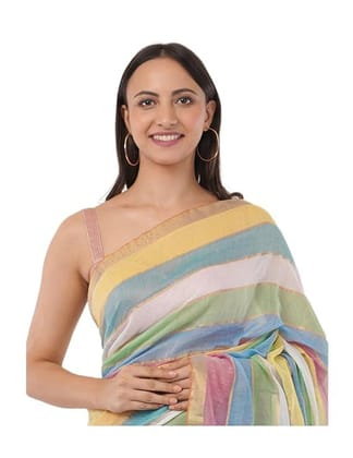 Women's Cotton Saree, Mul Cotton, Ethnic Wear