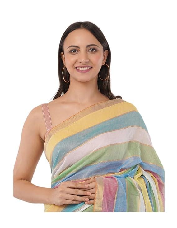 Women's Cotton Saree, Mul Cotton, Ethnic Wear