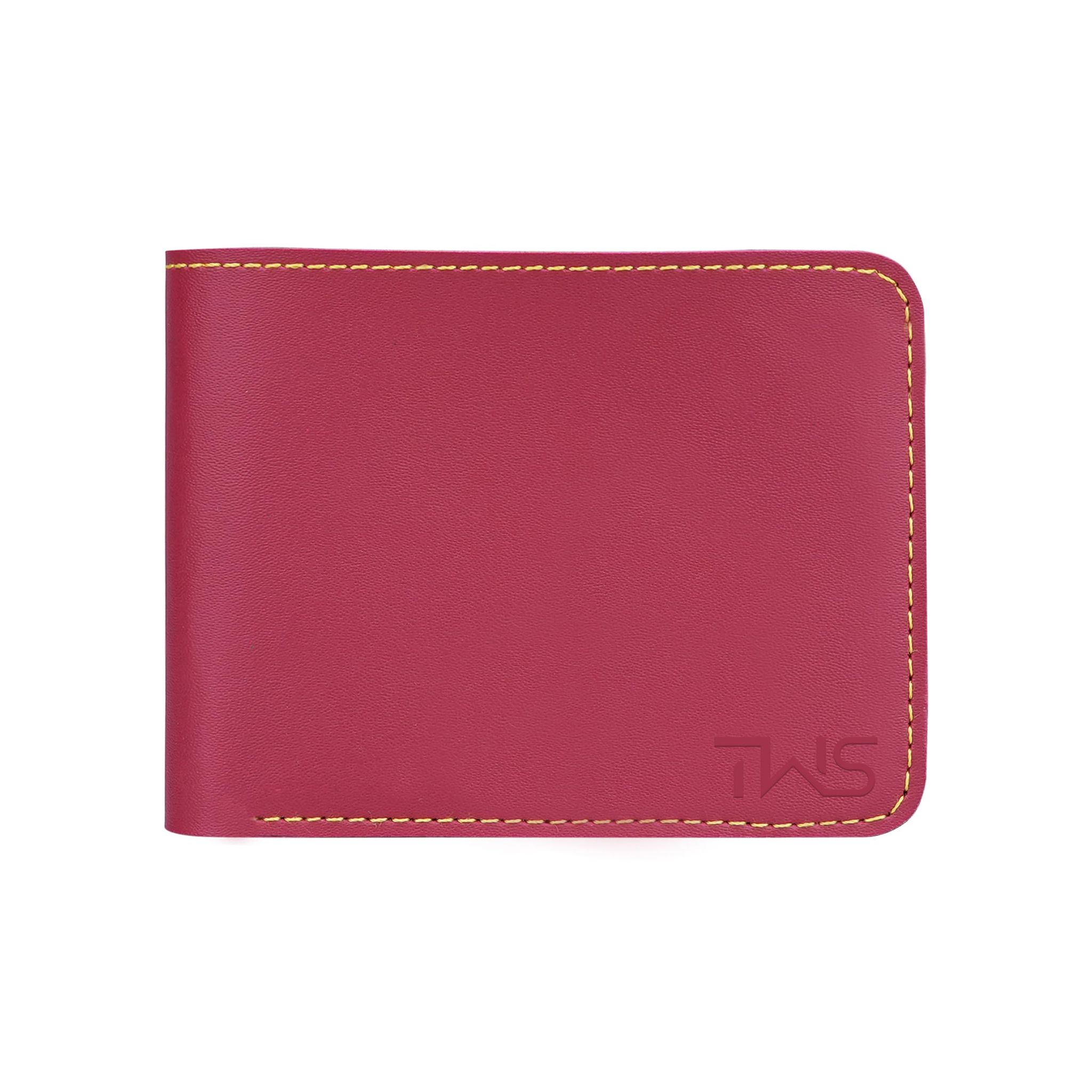 The Wallet Store Vegan Leather Wallet For Men - Red