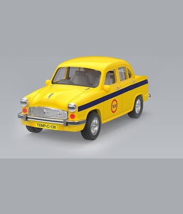 Plastic Toys Kolkata Ambassador Taxi car Toy, Pull Back Action, Door openable Car Toys for Kids