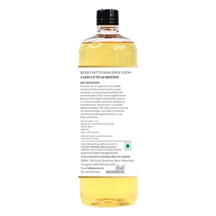 NATUUR HERITAGE Cold Pressed Virgin Coconut Pure. Natural. Unrefined.