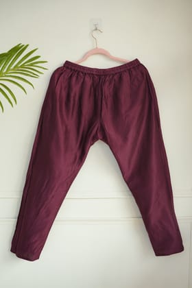 Wine Cotton Pants-30 waist
