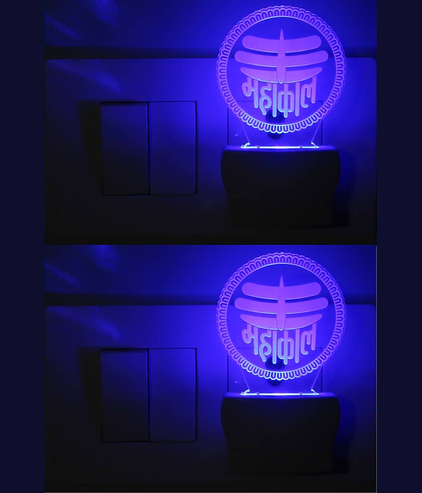 Somil - Multicolor Night Lamp ( Pack of 2 )